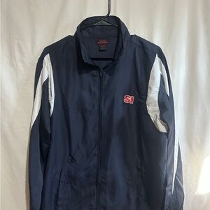 Sports Illustrated Swim Blue and White Lightweight Jacket